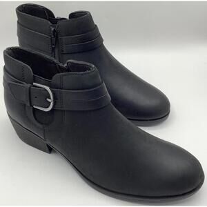 Clarks Collection Women's Size 9 Charlten Rae Ankle Boot, Black Oily Leather
